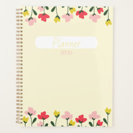 Blumenplaner – Elegantes Blumen-Thema Planer