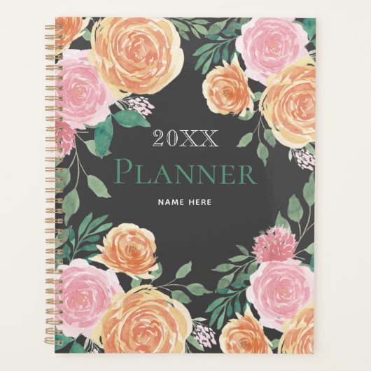 Blumenplaner-Notebook Planer (Vorderseite)