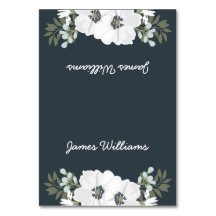 Blumenplateau Sitzkarten Weiße Blume