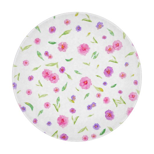 Blumenplatine - Geschenk für Ihre Küche Schneidebrett (Vorderseite)