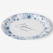 Blumenplatte - Beifall für die Liebe Pappteller (Schrägansicht)