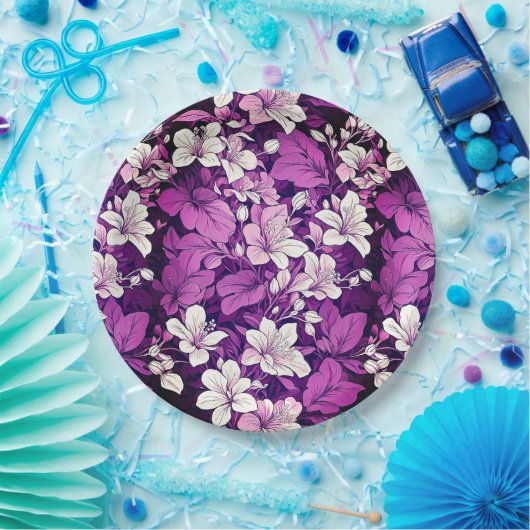 Blumenplatte Hochzeit/Dusche Pappteller (Party)