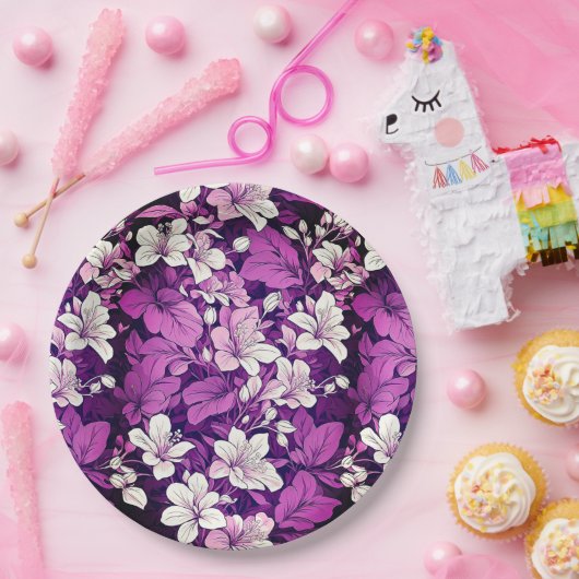 Blumenplatte Hochzeit/Dusche Pappteller (Party)
