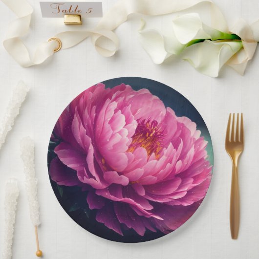 Blumenplatte Hochzeit/Dusche Pappteller (Hochzeit)