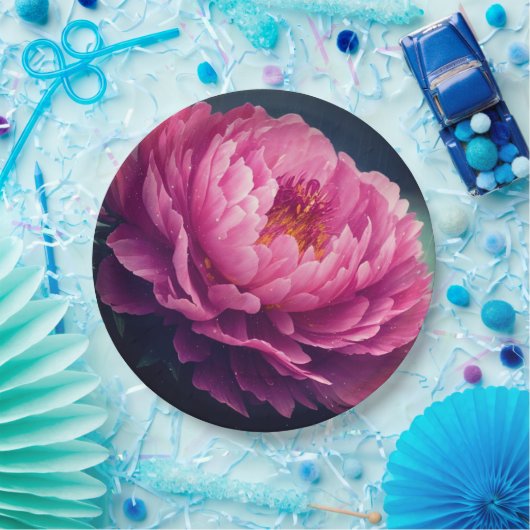 Blumenplatte Hochzeit/Dusche Pappteller (Party)