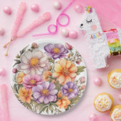 Blumenplatte Hochzeit/Dusche Pappteller (Party)