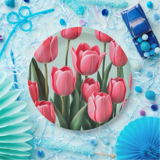 Blumenplatte Hochzeit/Dusche Pappteller (Party)