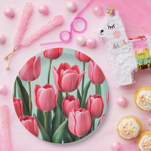 Blumenplatte Hochzeit/Dusche Pappteller (Party)