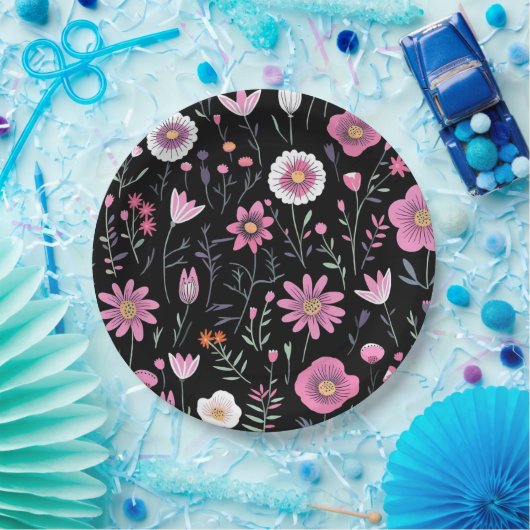 Blumenplatte Hochzeit/Dusche Pappteller (Party)