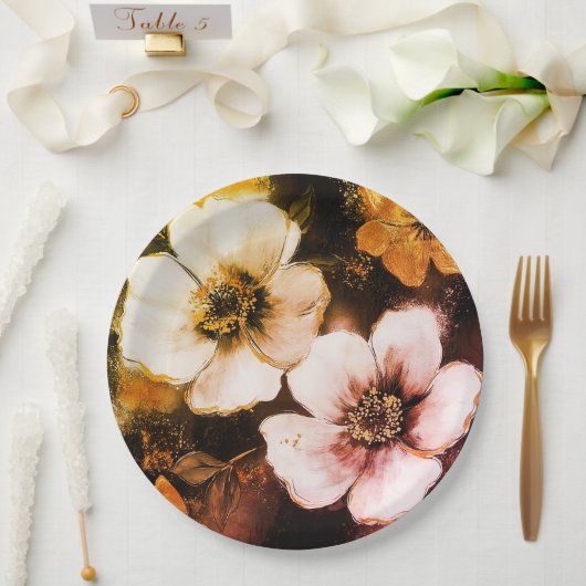 Blumenplatte Hochzeit/Dusche Pappteller (Hochzeit)