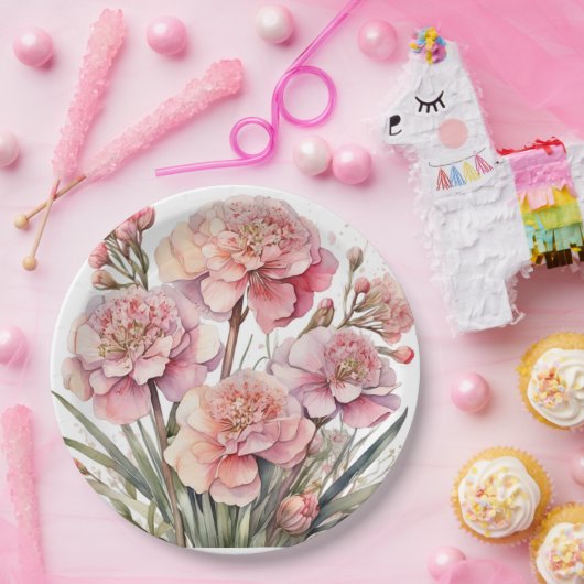 Blumenplatte Hochzeit/Dusche Pappteller (Party)