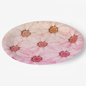 Blumenplatte Hochzeit/Dusche Pappteller (Schrägansicht)