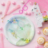 Blumenplatte Hochzeit/Dusche Pappteller (Party)