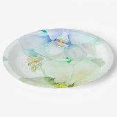 Blumenplatte Hochzeit/Dusche Pappteller (Schrägansicht)