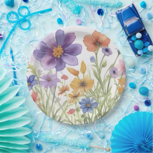 Blumenplatte Hochzeit/Dusche Pappteller (Party)