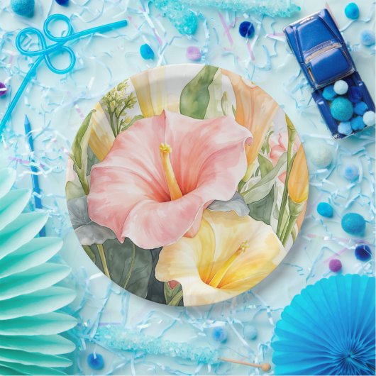 Blumenplatte Hochzeit/Dusche Pappteller (Party)