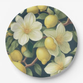 Blumenplatte Hochzeit/Dusche Pappteller (Vorderseite)