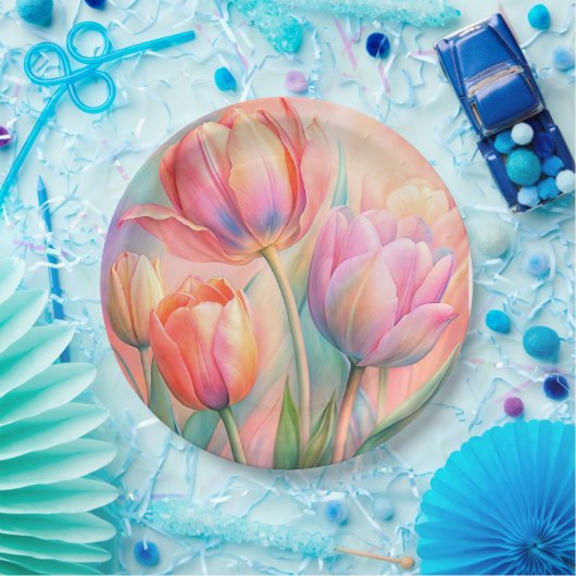 Blumenplatte Hochzeit/Dusche Pappteller (Party)