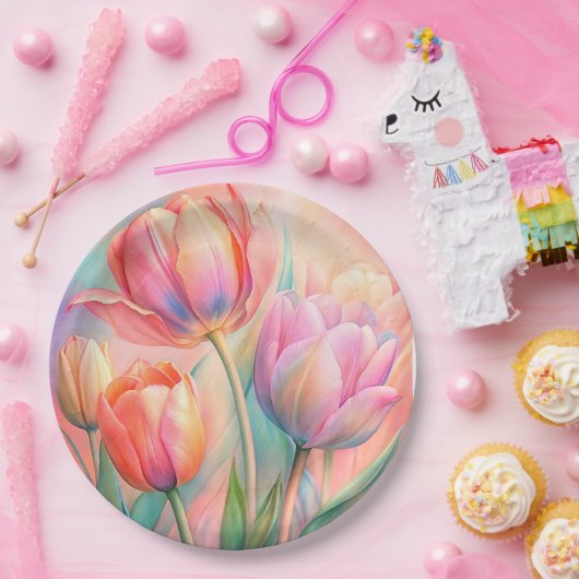 Blumenplatte Hochzeit/Dusche Pappteller (Party)