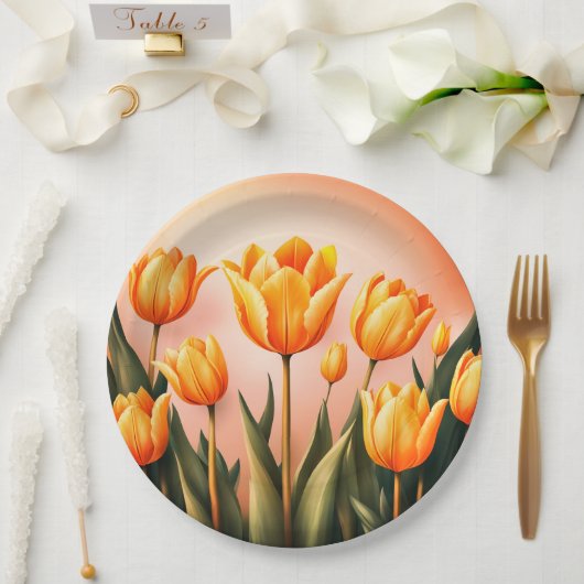 Blumenplatte Hochzeit/Dusche Pappteller (Hochzeit)