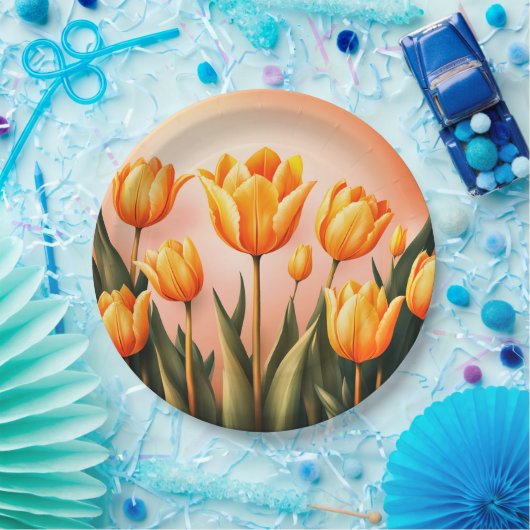 Blumenplatte Hochzeit/Dusche Pappteller (Party)