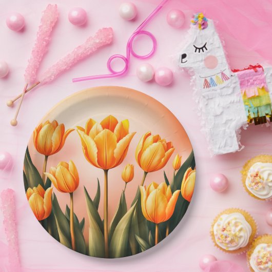 Blumenplatte Hochzeit/Dusche Pappteller (Party)