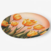 Blumenplatte Hochzeit/Dusche Pappteller (Schrägansicht)