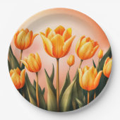 Blumenplatte Hochzeit/Dusche Pappteller (Vorderseite)