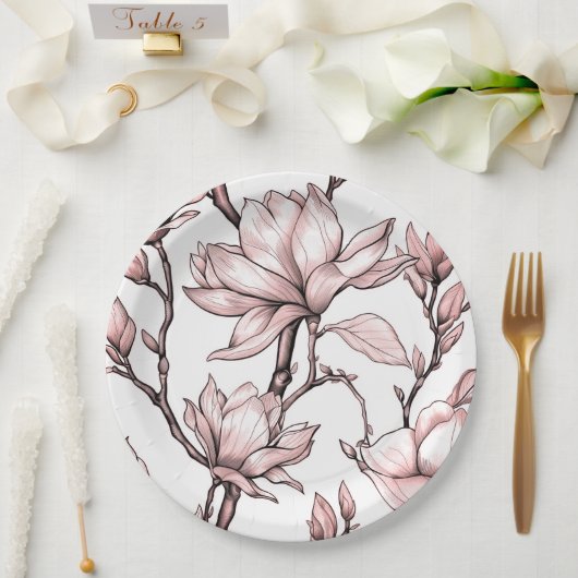 Blumenplatte Hochzeit/Dusche Pappteller (Hochzeit)