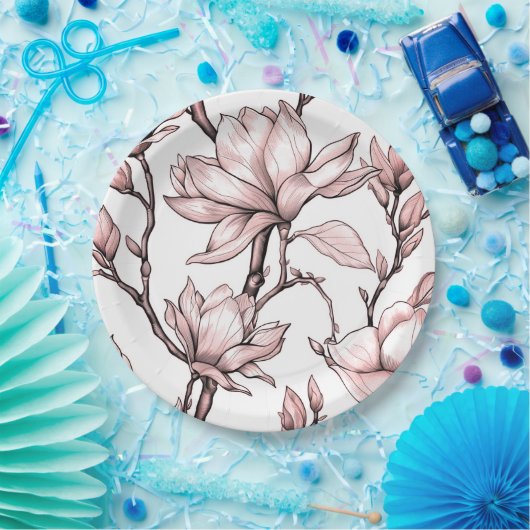 Blumenplatte Hochzeit/Dusche Pappteller (Party)