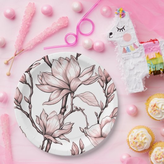 Blumenplatte Hochzeit/Dusche Pappteller (Party)