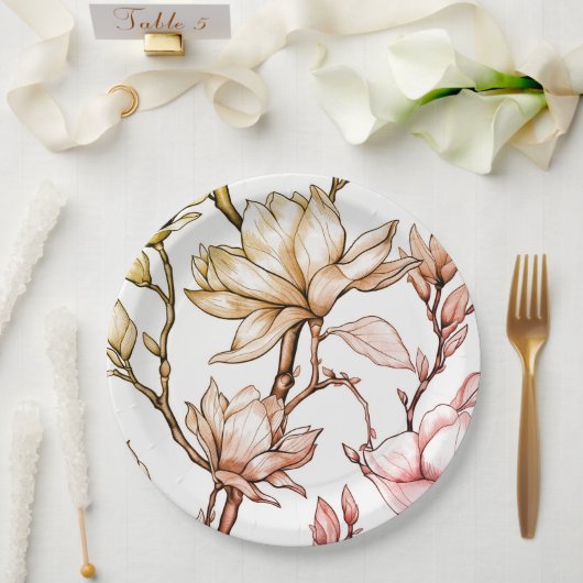 Blumenplatte Hochzeit/Dusche Pappteller (Hochzeit)