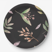 Blumenplatte Hochzeit/Dusche Pappteller (Vorderseite)