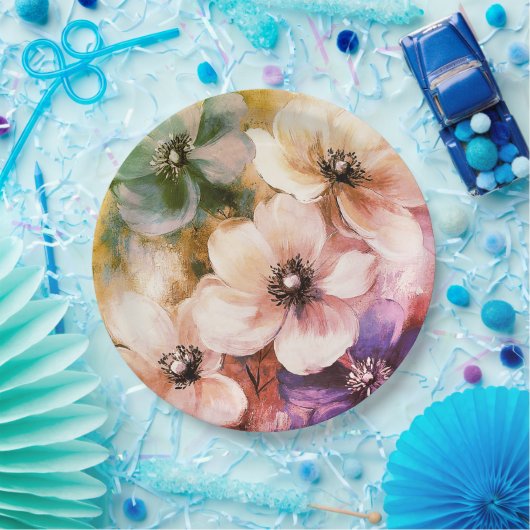 Blumenplatte Hochzeit/Dusche Pappteller (Party)