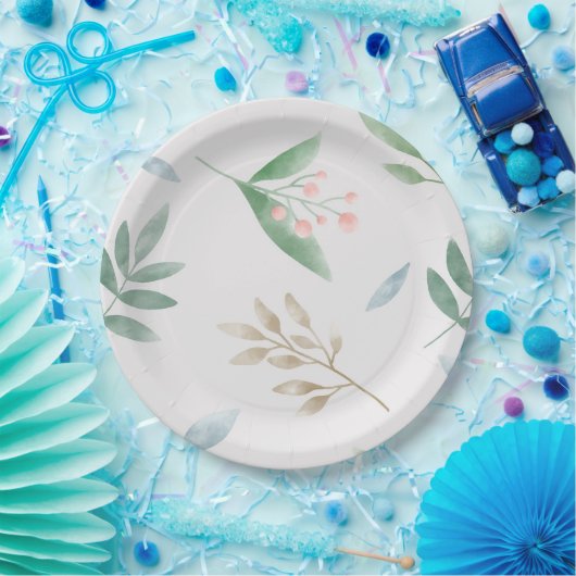 Blumenplatte Hochzeit/Dusche Pappteller (Party)