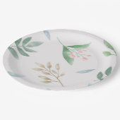 Blumenplatte Hochzeit/Dusche Pappteller (Schrägansicht)