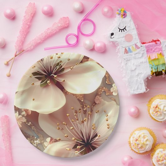 Blumenplatte Hochzeit/Dusche Pappteller (Party)