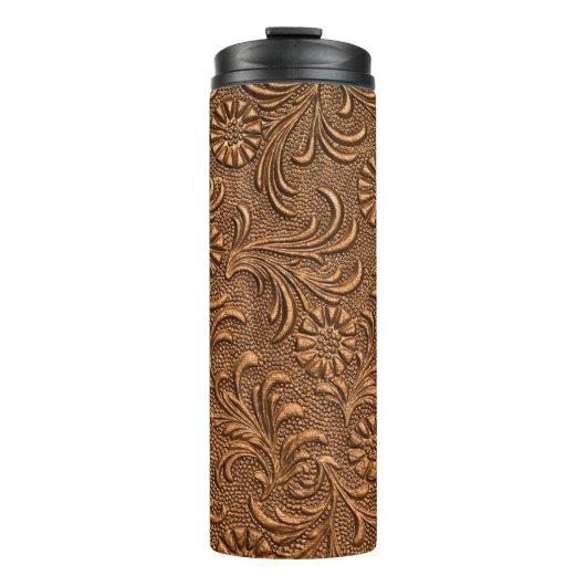 Blumenplatte, Kupferprägung Thermosbecher (Vorderseite)