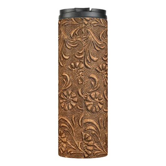 Blumenplatte, Kupferprägung Thermosbecher (Rückseite)