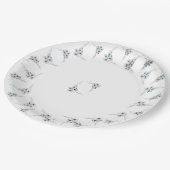 Blumenplatte Pappteller (Schrägansicht)