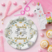 Blumenplatte Pappteller (Party)