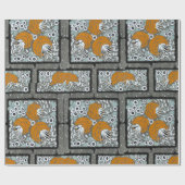 Blumenpochormuster orientalischer Stil Samarkande Geschenkpapier (Flach)