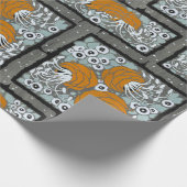 Blumenpochormuster orientalischer Stil Samarkande Geschenkpapier (Ecke)