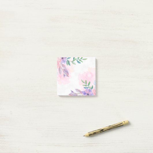 Blumenpost-it-Notes Post-it Klebezettel (Auf Schreibtisch)