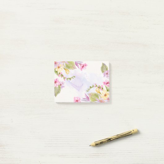 Blumenpost-it-Notes Post-it Klebezettel (Auf Schreibtisch)