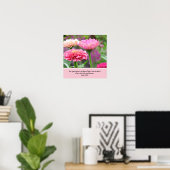 Blumenposter mit Bibelverse Poster (Heimbüro)