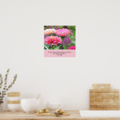 Blumenposter mit Bibelverse Poster (Küche)