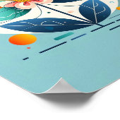 Blumenposter Poster (Ecke)