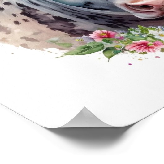 Blumenposter Poster (Ecke)