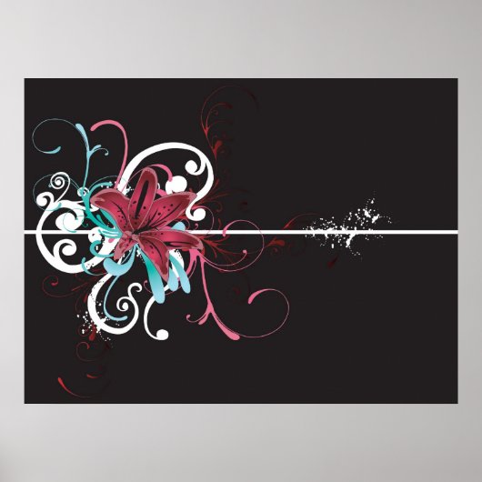 Blumenposter Poster (Vorne)